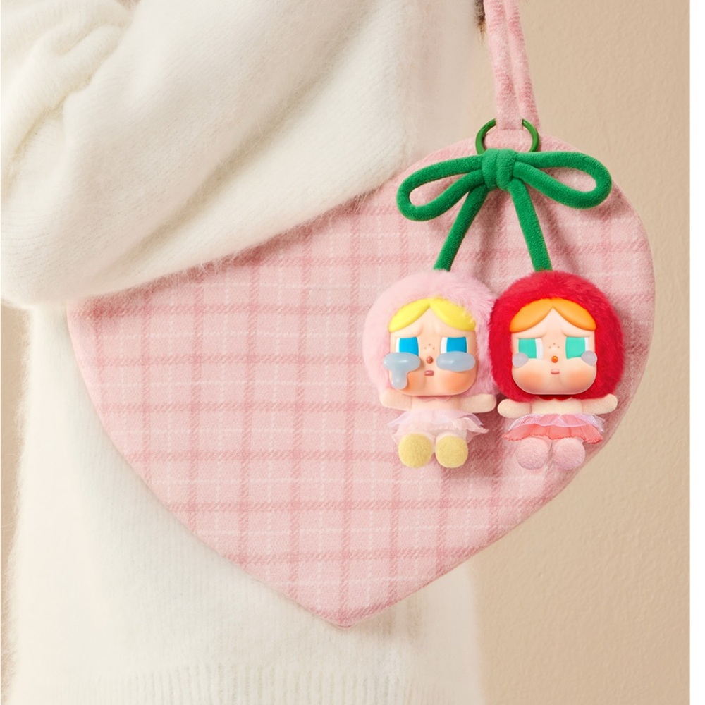 CRYBABY Crying For Love Series-Vinyl Plush Hanging
Card (Love You Cherry Much)